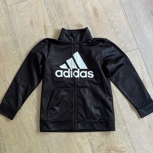 Boys Size 6 Adidas Track Zip Up Jacket EUC